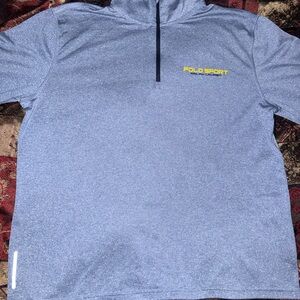 Polo Sport Performance Quarter-Zip Powder Blue Reflective Pullover